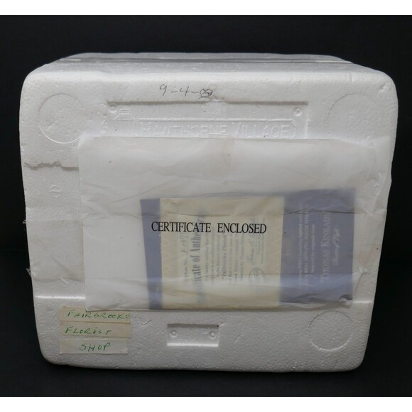 Hawthorne Village Thomas Kinkade Lamplight Village 1999 Falbrooke Florist - Picture 13 of 14